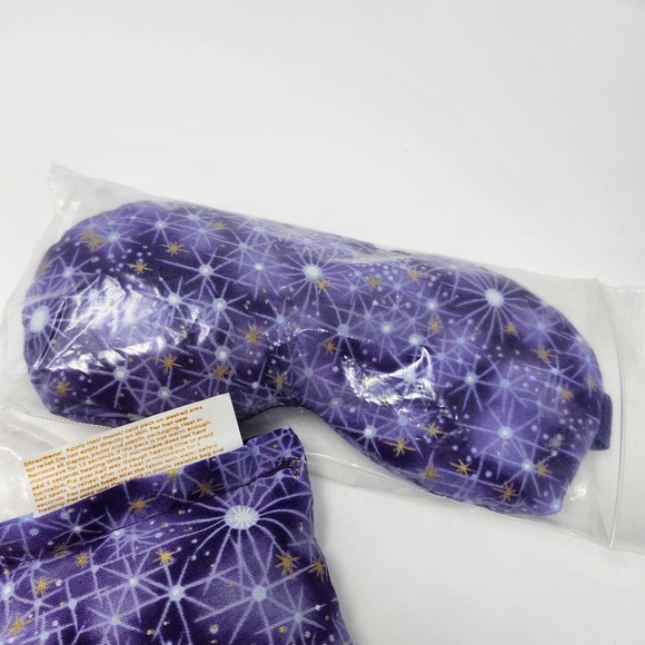 Nature Creation Hot Cold Pack Mint Pillow Eye Mask Purple Star Relief‎ New - Picture 1 of 5